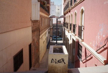 Vistas de la calle Callejón Cervantes en Adra