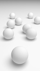 White abstract background. Lowpoly backdrop. Crumpled paper. 3D illustration