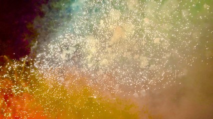 fireworks, Moscow, Russia, Circle of light, city day, Moscow Day, Victory Day, May 9