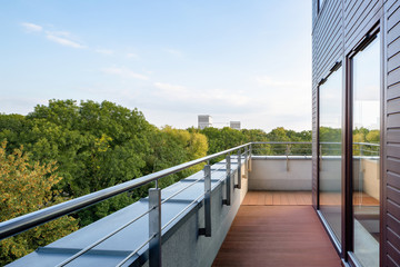 Stylish balcony with amazing view
