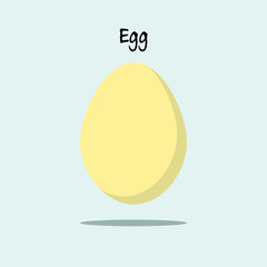 Simple Vector of Easter Egg Icon With Soft Background 