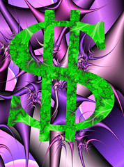 Abstract Dollars sign 