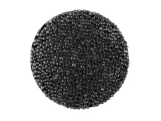 Fototapeta na wymiar Black caviar isolated on white background