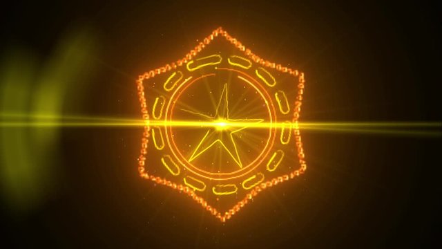 Orange and yellow mandala Spinning visualize your dream