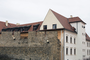 Fototapeta na wymiar Old European building in the city center in Bratislava