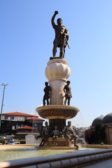 Fototapeta premium Square in Skopje in Macedonia