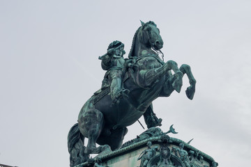 Old monument in the center of Vienna in Austria