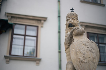Obraz premium Old monument in the center of Vienna in Austria