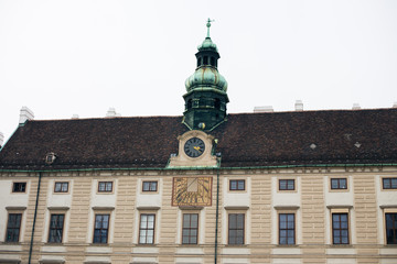 Old building in europe in the capital of Austria in Vienna