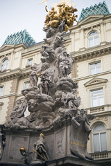 Fototapeta na wymiar Old monument in the center of Vienna in Austria
