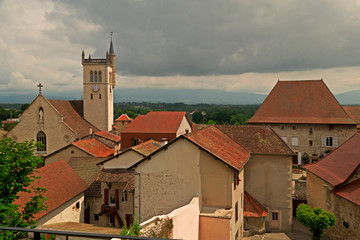 Fototapeta premium Les toits de Morestel