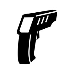 infrared thermometer icon design, flat style icon collection