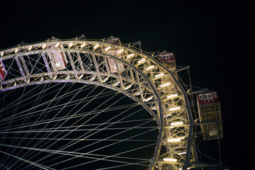 Nineteenth century ferris wheel in the center of Vienna