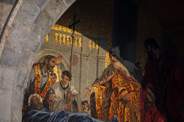 Naklejka premium Detail of Saint Mark's Basilica, Venice, Italy