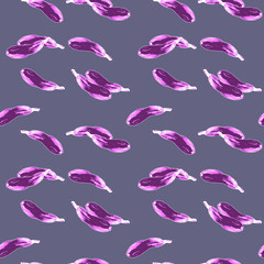  Vegetarian organic healthy food eggplant on a dark background. 