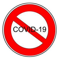 PANNEAU CORONAVIRUS COVID-19