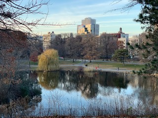Obraz premium Central Park New York lake