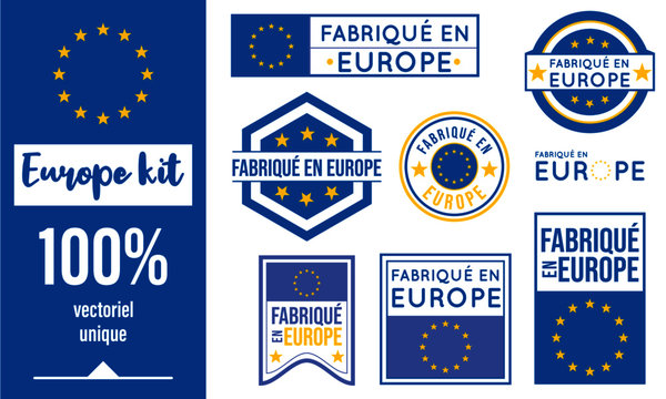 Fabriqu&eacute; en Europe - Logos