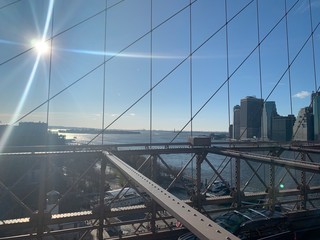 Brooklyn bridge New York view