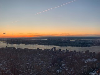 New York sunset landscape