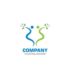 Healthy Life people  Logo template vector