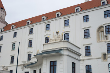 Fototapeta na wymiar Old Bratislava Castle in the capital of Slovakia