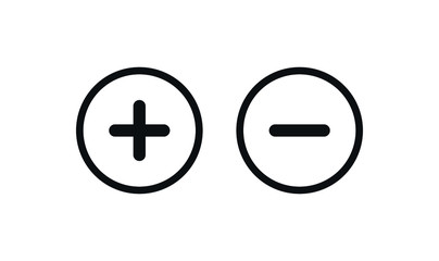 Plus Minus Symbol Calculator Icon Vector Design Illustration