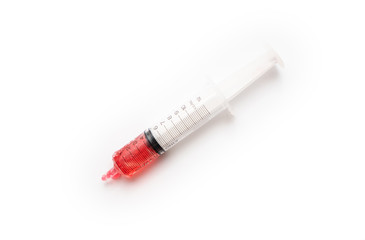 syringe isolated on white background