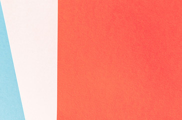 Fototapeta premium Blue, white and red color paper texture background.