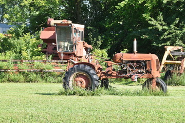 Antique Tractor and Combine