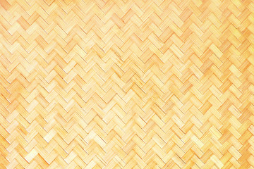 Mat background, bamboo natural texture. Yellow wicker Thailand wall