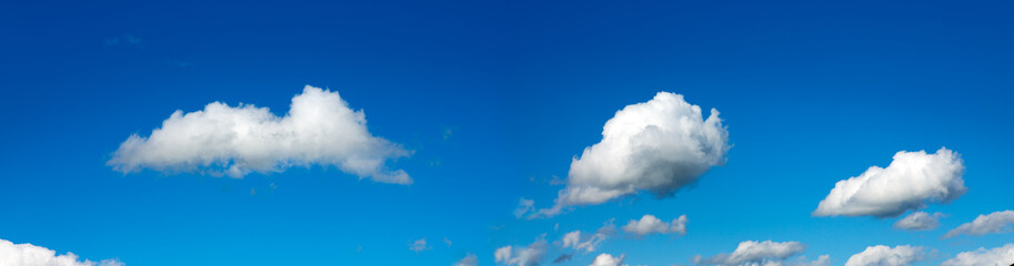 White clouds and blue sky background . Nature background.