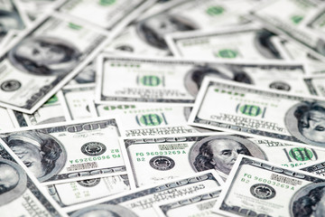 Closeup money background with shallow DOF. Business concept