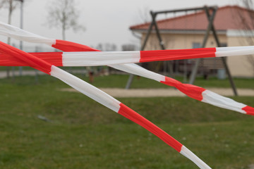 barrier of a playground