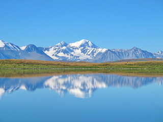 blue lake, Ukok Plateau, Altai Mountain, 2017