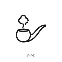 pipe icon vector. pipe symbol sign.