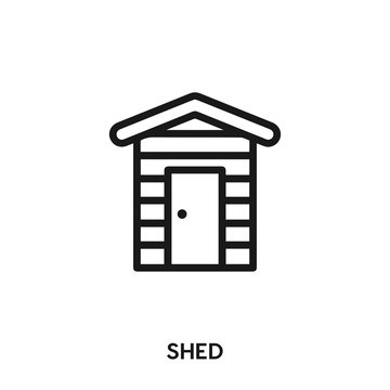 shed icon vector. hangar icon vector symbol illustration. Modern simple vector icon for your design. maintenance icon vector	