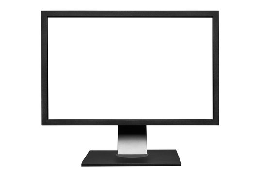 Computer monitor, isolated on white background