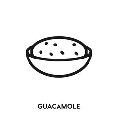 guacamole icon vector. guacamole symbol sign.