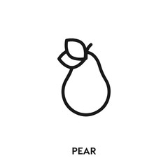 pear icon vector. pear icon vector symbol illustration. Modern simple vector icon for your design. pear icon vector	