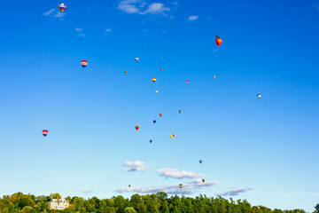 hot air balloon in the sky festival in Gatineau