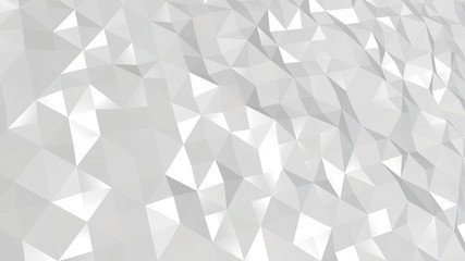 triangles low poly background . white halftone grey gray romantic сolors, beautiful for wedding invitations and baby show holidays. render wallpaper glamorous shine luxury texture