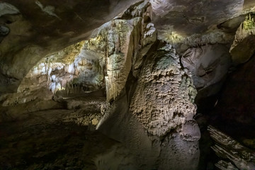 The  Prometheus Cave (also Kumistavi Cave) near Tskaltubo in the Imereti region, Georgia