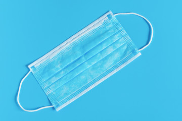 Surgical medical mask. Mask to protect the mouth and nose from bacteria.and the virus.