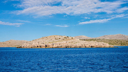 Naklejka premium magnificent view of the cliffs of the Kornati Islands in Croatia