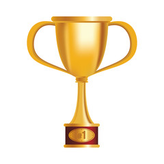 golden trophy cup award icon