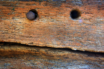 Nagel, Holz, alt, Rost