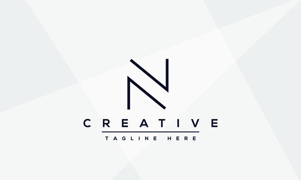 Modern creative N Logo Design and template. NN icon initial Based Monogram and Letters in vector.