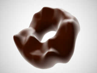 Chocolate cookies isolated on white background. Delicious sweet unhealthy food - chocolate dessert source of extra calories. Realistic vector illustration of milk chocolate pieces.