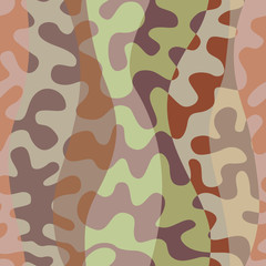 Patchwork textile pattern in military style. . Vector image.